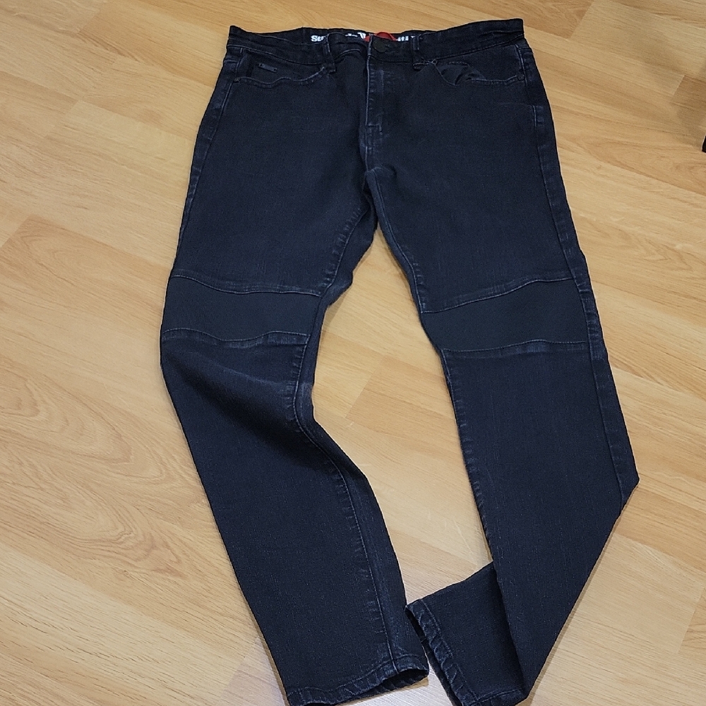 Men's Black Jeans - Slim Fit Stretch Denim